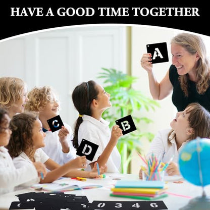 JarThenaAMCS 144 Pcs Letter and Number Stencils for Painting 4 Sizes Reusable Plastic Alphabet Number Templates Set Black DIY Art Craft Kits for Painting on Wall Door Sign Wood Fabric, 1,2,3,4 Inch