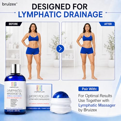 Lymphatic Drainage Massage Oil for Massage Therapy, Arnica & Coconut,8.5 Oz - size: 8.5 Fl Oz (Pack of 1)