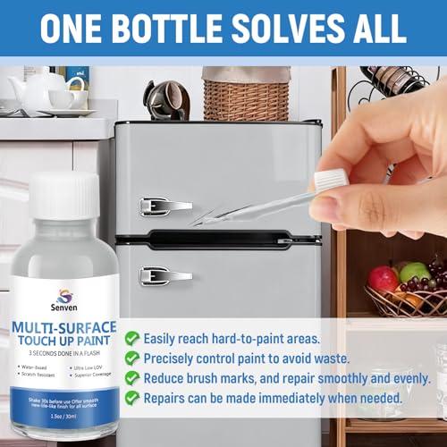 Gray Touch Up Paint High-Gloss Multi Surface Acrylic Gray Touch Up Paint Pen Scratch Repair for Metal,Walls,Cabinets,Appliances,Wood,Door,Furniture,Enamel 1.5 Fl Oz - color: Gray - 1.5 oz