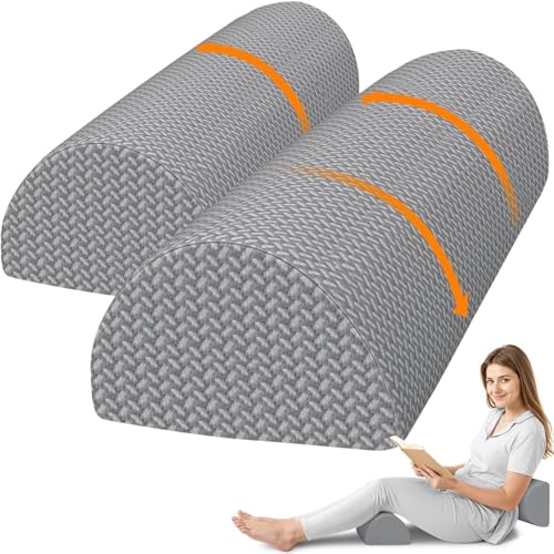 Knee Pillow for Side Sleepers, Leg Pillow for Back & Sciatica Pain(Gray, L) - color: Gray, size: Large-2pack