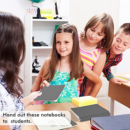 feela 36 Pack Soft Cover Journal Bulk, Lined Blank Travel Journal for Women Men Writing, Notebooks College Ruled for Work, Note Taking Notebook School Business Supplies, 8.2” x 5.5”, A5, Gray - color: 36 Gray