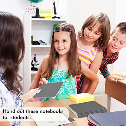 feela 36 Pack Soft Cover Journal Bulk, Lined Blank Travel Journal for Women Men Writing, Notebooks College Ruled for Work, Note Taking Notebook School Business Supplies, 8.2” x 5.5”, A5, Gray - color: 36 Gray