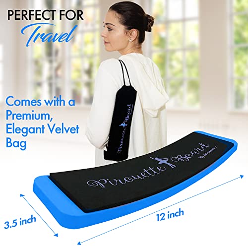 Zenmarkt Turning Board for Dancers, Cheerleaders, Gymnasts, Ice Skaters - color: Bright Blue