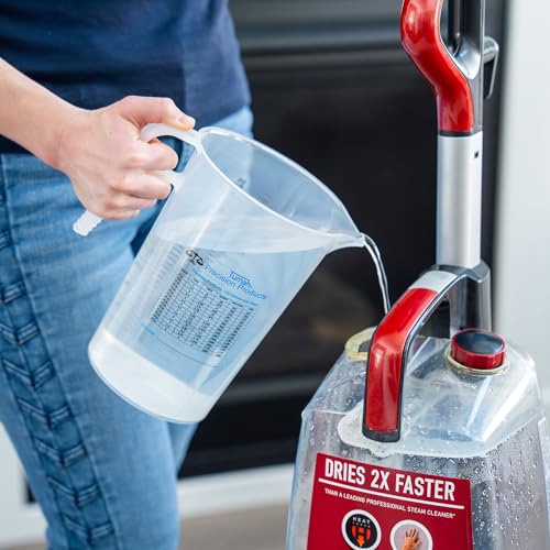 Half Gallon 64oz (2 quart) Measure Pitcher- Conversion Chart-Strong Food Grade - Resistant to Chemicals- Great for Lawn, Pool & Spa, Ag, Home Hobbies, Lye, Cooking, Shop Motor Oil Fluids Made In USA - size: 64 oz