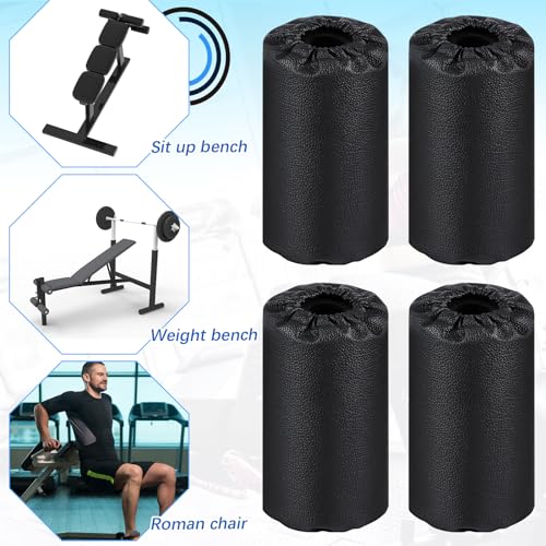 Hollowfly 4 Pcs Foam Foot Pads Foam Roller Pad Replacement for Weight Bench Inversion Table and Gym Exercise Equipments(8 x 3.5 x 0.8 Inches) - size: 8 x 3.5 x 0.8 Inch