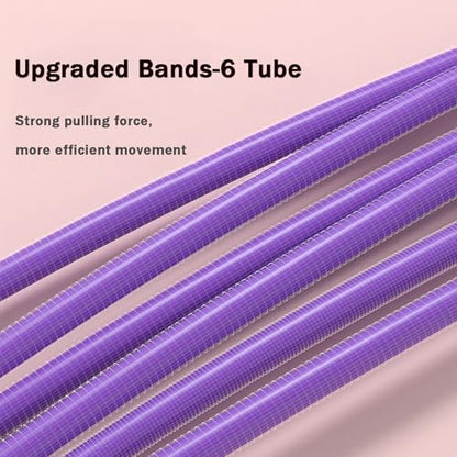 Pedal Resistance Bands with Handles - color: Purple
