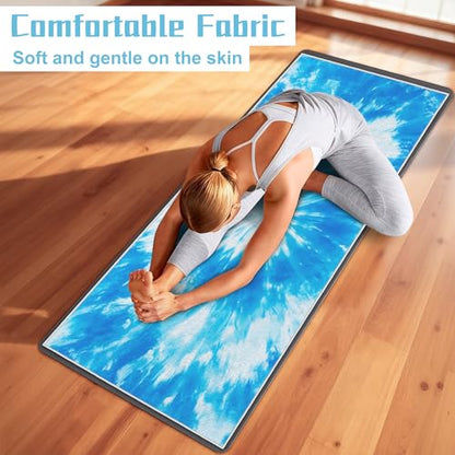 Non-Slip Yoga Towel, 2 Pack, 72x27 Inches, Machine Washable, Gradient Pattern