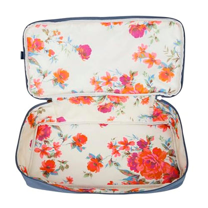 Jessica Simpson Countryside Weekender Duffel 100% Polyester Drop Bottom Bag - color: Oceanview