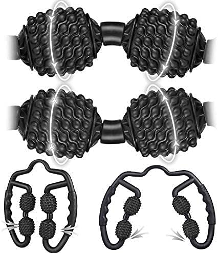 Shadowfit Muscle Massager Roller, Trigger Point Foam Roller for Calves, Legs, Arms, Shin Splints, Massage Tool to Relieve Soreness, Stiffness, and Tight Muscles, Cellulite Deep Tissue Massaging - color: Pink