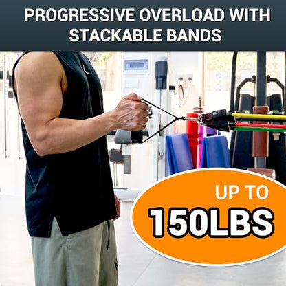 TheFitLife Resistance Bands Set with Handles, Door Anchor and Ankle Straps | Workout Bands for Muscle Strength Training, Home Gym Fitness, Full Body Exercise for Men, Women, Pilate, and Physical Therapy