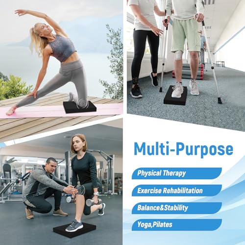 Balance Pad, 20"x16"x2.5" Non-Slip TPE Knee Cushion - color: Black - XL - 20" x 16" x 2.5"