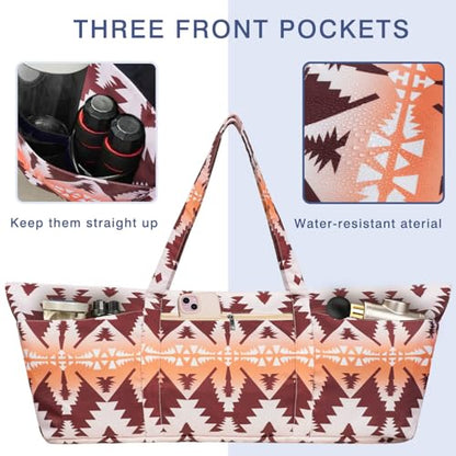 Yoga Mat Bag Yoga Mat Carrier with Shoes Compartment & Wet Pocket Pilates Bag with Zipper Pockets & Yoga Mat Holder Strap Yoga Bags and Carriers Fits All Your Stuff - color: Boho Camel