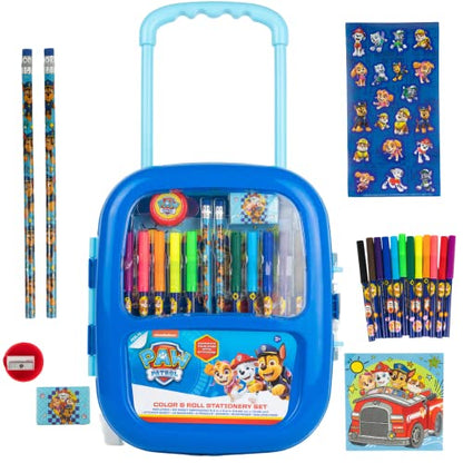 Innovative Designs Nickelodeon Paw Patrol Color and Roll Activity Set with Carrying Case, Stickers, & Art Supplies - style: Paw Patrol