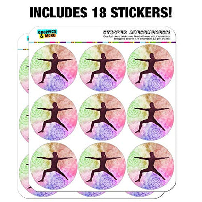 Warrior II 2 Yoga Pose Planner Calendar Scrapbooking Crafting Stickers - color: Opaque, size: 18 2" Stickers