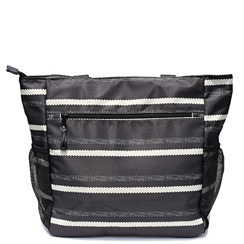ESVAN Original Floral Tote Bag Large Shoulder Bag with Multi Pockets for Gym Travel Beach Daily Bags - color: E