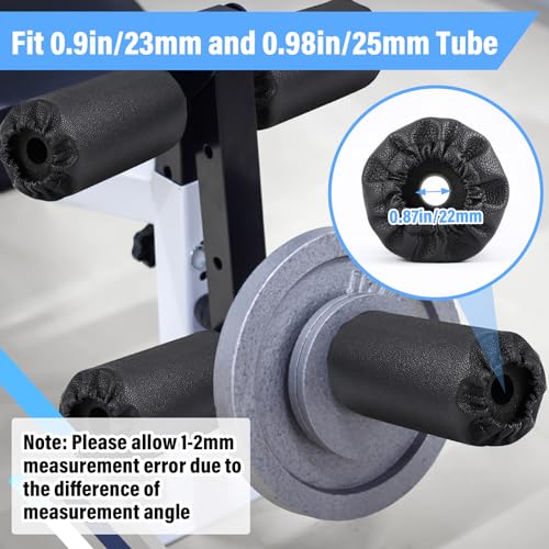 Hollowfly 4 Pcs Foam Foot Pads Foam Roller Pad Replacement for Weight Bench Inversion Table and Gym Exercise Equipments(8 x 3.5 x 0.8 Inches) - size: 8 x 3.5 x 0.8 Inch