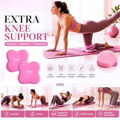 Pilates Kit for Home Workouts, 20-in-1 Pilates Equipment Set with 14.5" Pilates Ring, Pilates Ball, Resistance Bands, Ankle Weights, Exercise Sliders, Yoga Ring & Knee Pads for Joint Protection