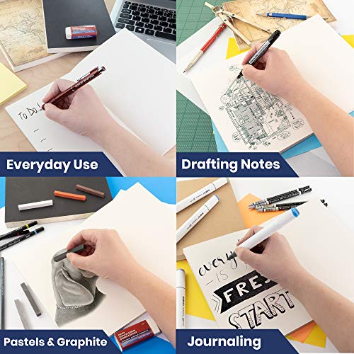 LayFlat Sketchbook - 8.27 x 11 Inches - Black Blank Note Book, 64 Sheets, Thick 100gsm Paper, for Drawing, Sketching, and journaling - color: Black, size: Large