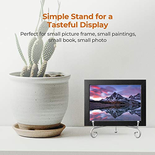 TR-LIFE Plate Stands for Display - 6 Inch Holder + Metal Easel Stand for Picture Frame, Decorative Plates, Photo, Book, Collectibles (2 Pack) - size: 6 Inch