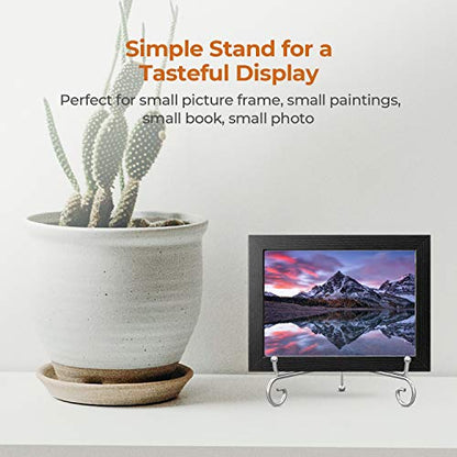 TR-LIFE Plate Stands for Display - 6 Inch Holder + Metal Easel Stand for Picture Frame, Decorative Plates, Photo, Book, Collectibles (2 Pack) - size: 6 Inch
