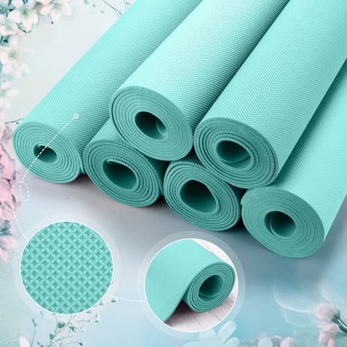 Timgle 12 Pack Yoga Mat Bulk, 4mm Thick Extra Long Sports Mat Anti Slip Tear Resistant Yoga Exercise Set for Fitness Stretching Home Workout Gym and Studio - color: Teal