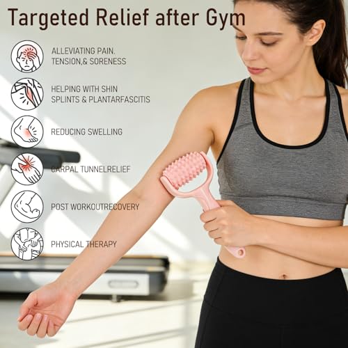 Massage Muscle Roller Stick & Ball Foot Body Myofascial Release Set 3 Pack
