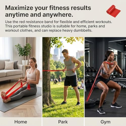 TPE Yoga Resistance Bands Flat Stretch Design Back Stretching Support for Yoga, Dance, Home Fitness and Flexibility Training - color: Pink