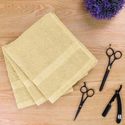Utopia Towels Salon Towels, Pack of 24, 16x27 in, 100% Cotton, Beige - color: Beige, size: 24 Pack