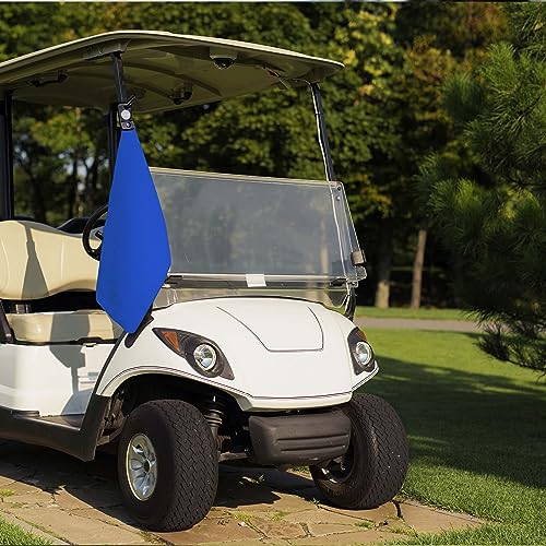 Magnetic Golf Towels for Golf Bags with Clip & Ultra Strong Magnet - Waffle Weave Microfiber Towel for Secure Hold on Bags & Carts - Ideal Club Cleaner & Accessories - Bright Blue - color: Bright Blue