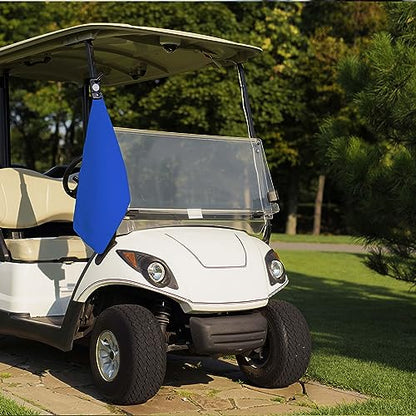 Magnetic Golf Towels for Golf Bags with Clip & Ultra Strong Magnet - Waffle Weave Microfiber Towel for Secure Hold on Bags & Carts - Ideal Club Cleaner & Accessories - Bright Blue - color: Bright Blue