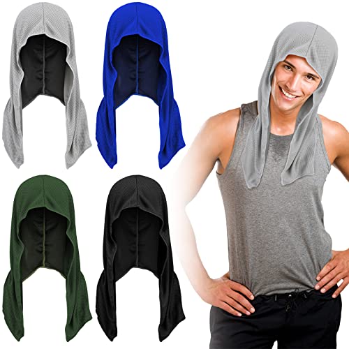 Bencailor 4 Pcs Cooling Towel,Black, Royal Blue, Light Gray, Military Green - color: Black, Royal Blue, Light Gray, Military Green, style: Classic