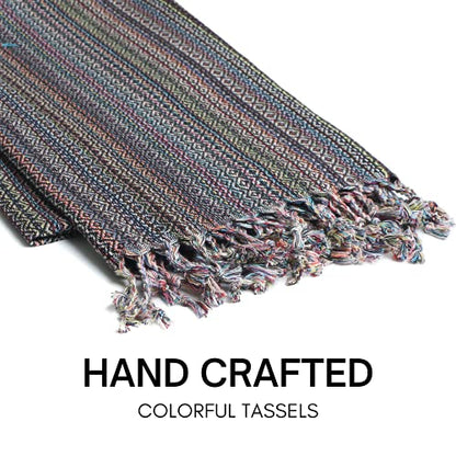 BAY LAUREL Turkish Beach Towel with Travel Bag 39 x 71 Quick Dry Sand Free Lightweight Large Oversized Towels Light - color: Black Mix