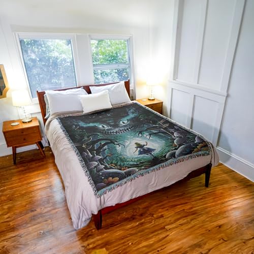 Pure Country Weavers Into Wonderland Blanket by Jonas Jödicke - Gift Tapestry Throw Woven from Cotton - Made in The USA (72x54) - color: Into Wonderland, size: 72x54