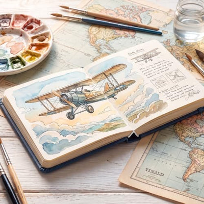 Sketch Book 5 x 5 Inch Navy Blue Hardcover Sketchbook Lay Flat Square Drawing Journal with Ribbon Bookmark Inner Pocket Acid Free Paper for Pencil Charcoal Pen Travel Art - color: Navy Blue