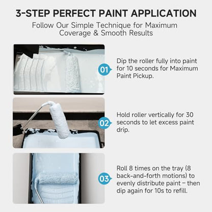 Mini Paint Roller Kit - 4 Inch Small Paint Roller Frame, 5 Packs Microfiber Paint Roller Covers,Sturdy Tray, Perfect for Painting Wall, Cabinets, Doors, Craft Work - size: 4 Inch,7 pack