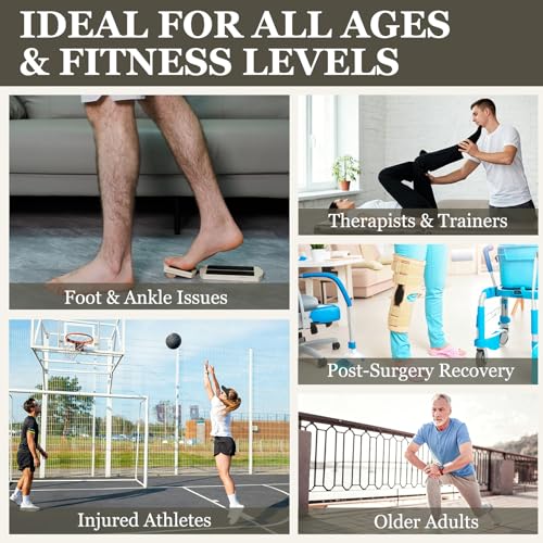 Ankle Balance Board for Rehab & Strengthening – Axis Board Training Kit with Recovery Guide – Support for Ankle Sprains, Achilles Discomfort & Plantar Fasciitis