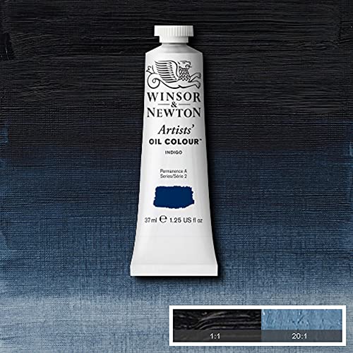 Winsor & Newton Artists' Oil Color, 37ml (1.25 oz) Tube, Indigo - color: Indigo, style: 1.25-oz Tube
