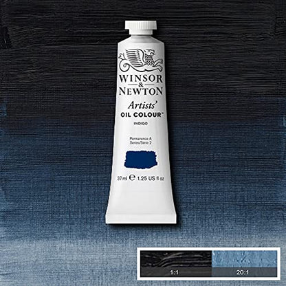 Winsor & Newton Artists' Oil Color, 37ml (1.25 oz) Tube, Indigo - color: Indigo, style: 1.25-oz Tube
