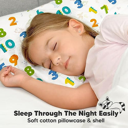 Toddler Pillow with Pillowcase, 13x18 My Little Dreamy Pillow (Dino123) - color: Dino123
