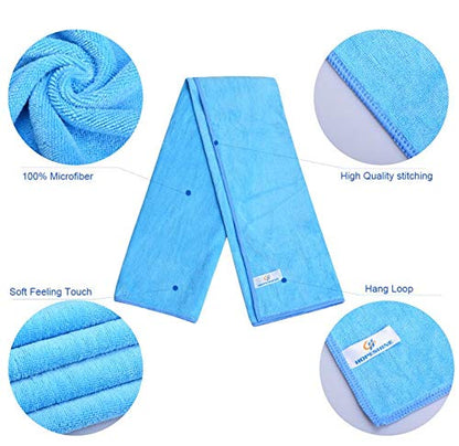 HOPESHINE Gyms Yoga Towels Soft Absorbent & Fast Drying 3-Pack - color: Sky Blue