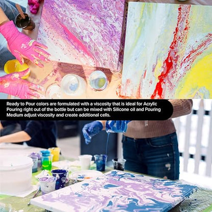 Pouring Masters Agave Green Metallic Pearl Ready to Pour Acrylic Pouring Paint - Premium 32-Ounce Pre-Mixed Fluid Acrylic Paint - Fluid Art Supplies for Canvas, Wood, Paper, Tile & Rocks - color: Agave Green Metallic Pearl, size: 32 Fl Oz (Pack of 1)