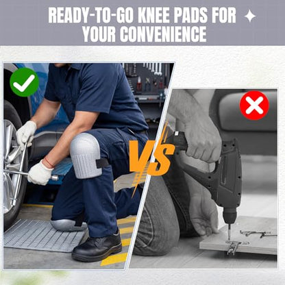 WinnerWhy Garden Knee Pads for Women Men Foam Knee Pads for Work, Grey - color: Grey