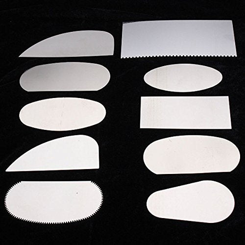 COMIART Clay Sculpture Pottery Molding Ceramics Sharp Steel Cutter Tools Scraper Crafts (Pack of 10)
