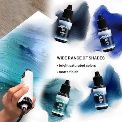 Alcohol Ink Set - 34 Color Variations - Set #18-4 Alcohol Inks x 0.51 fl oz (15 ml) | Highly Concentrated Dyes, Lightfast, Translucent and Vibrant Colors – For Painting and Epoxy Resin – Made in the EU - color: 18, style: Basic 'A' line