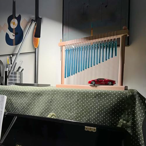 EASTROCK 20 Note Chime Blue Table Wind Chime Bar Percussion Instrument - color: Blue