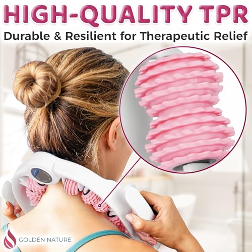 Cellulite Massage Roller - Anticellulite Massager for Thighs, Neck & Body - Fascia Massage Tool with Detachable Rollers - Handheld Lymphatic Drainage Tool for Deep Tissue Exercise