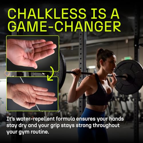 Chalkless Grip Enhancer - Premium Liquid Chalk Alternative & Less Mess Hand Chalk for Weightlifting, Powerlifting, Yoga, Gaming, Climbing, and More, Non-Toxic Long-Lasting & Reliable - style: 8 Gram