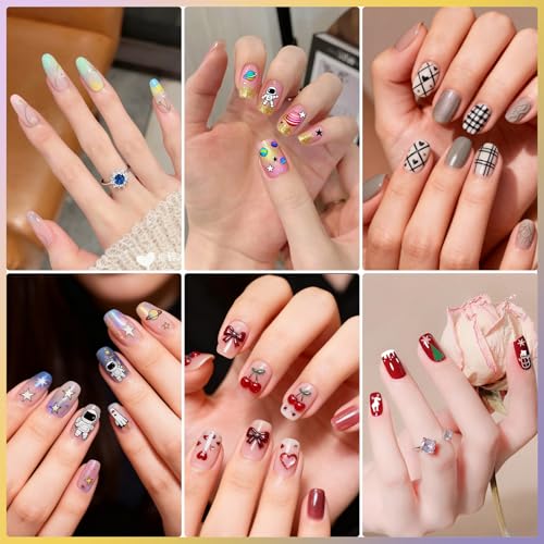 Biutee 12PCS Nail Stamping Plate Set 8PCS Stamping Nail Gel Polish | Nail Art Stamp Plates with Nail Stamper and Scraper, Butterfly Leaves Bow Design Nail Stamping Kit with Storage Bag - color: 24 Piece Set