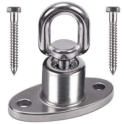 SELEWARE Tire Swing Swivel Hanger, Heavy Duty Swing Hook, 1200 LB Capacity - color: Ball Bearing Swing Hanger, 1 Pack