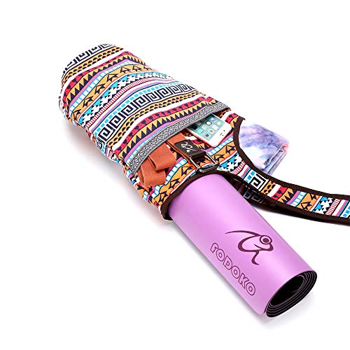 Yoga Mat Bag With Large Size Pocket and Zipper Pocket, Strap Bag, Fit Most Size Mats, Bags and Carriers for Women - color: Ethnic style
